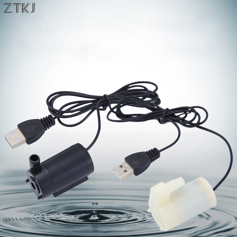 USB 1m cáp DC câm 3v5v6v Mini Máy bơm nước chìm
