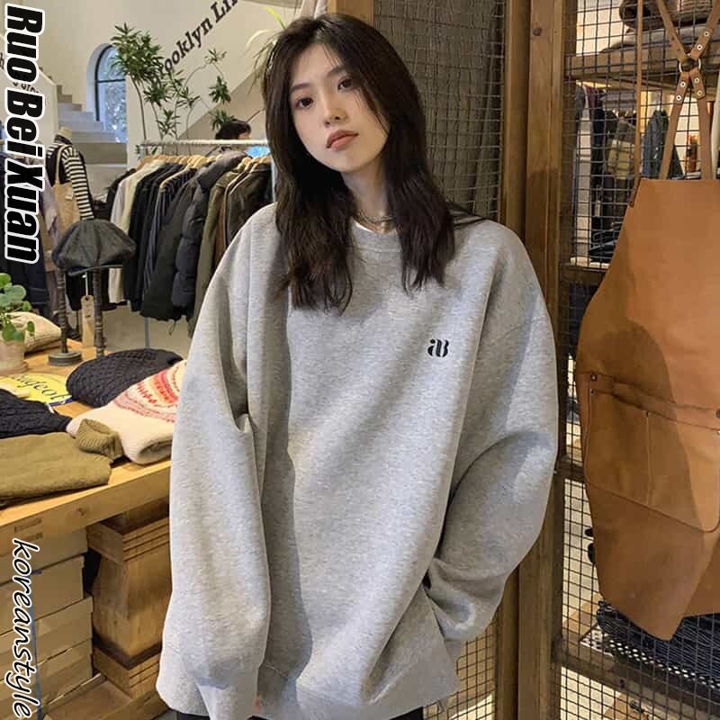 Ruo Bei Xuan Sweatshirt For Women The thin sweater is made of 250g David's sweater. - ยี่ห้อ Ruo Bei Xuan ราคา 71 บาท*ส่งฟรี