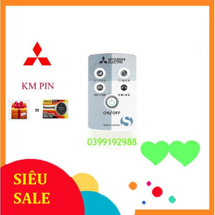 Điều khiển quạt mitshubishi - hàng chuẩn