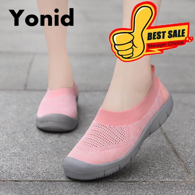 Yonid ขนาด 35-42 รองเท้าผ้าใบสตรีกลางแจ้งรองเท้าลำลองสำหรับสตรีกีฬารองเท้า