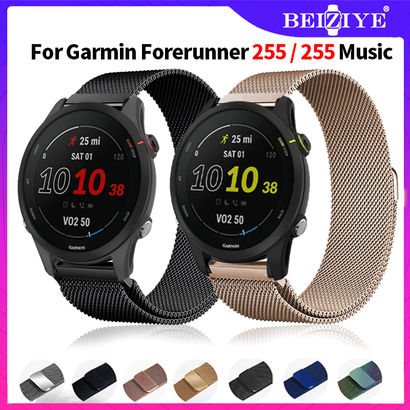 Dây đeo Garmin Forerunner 255 từ tính Milanese band garmin forerunner 255 âm nhạc đồng hồ thông minh