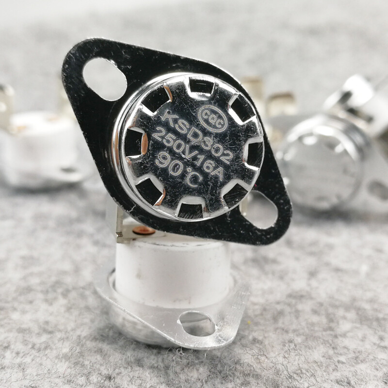 Ksd302 16A 250V mở bình thường gốm nhiệt không có nhiệt độ chuyển đổi nhiệt 40c 60C 80C 90C 100c