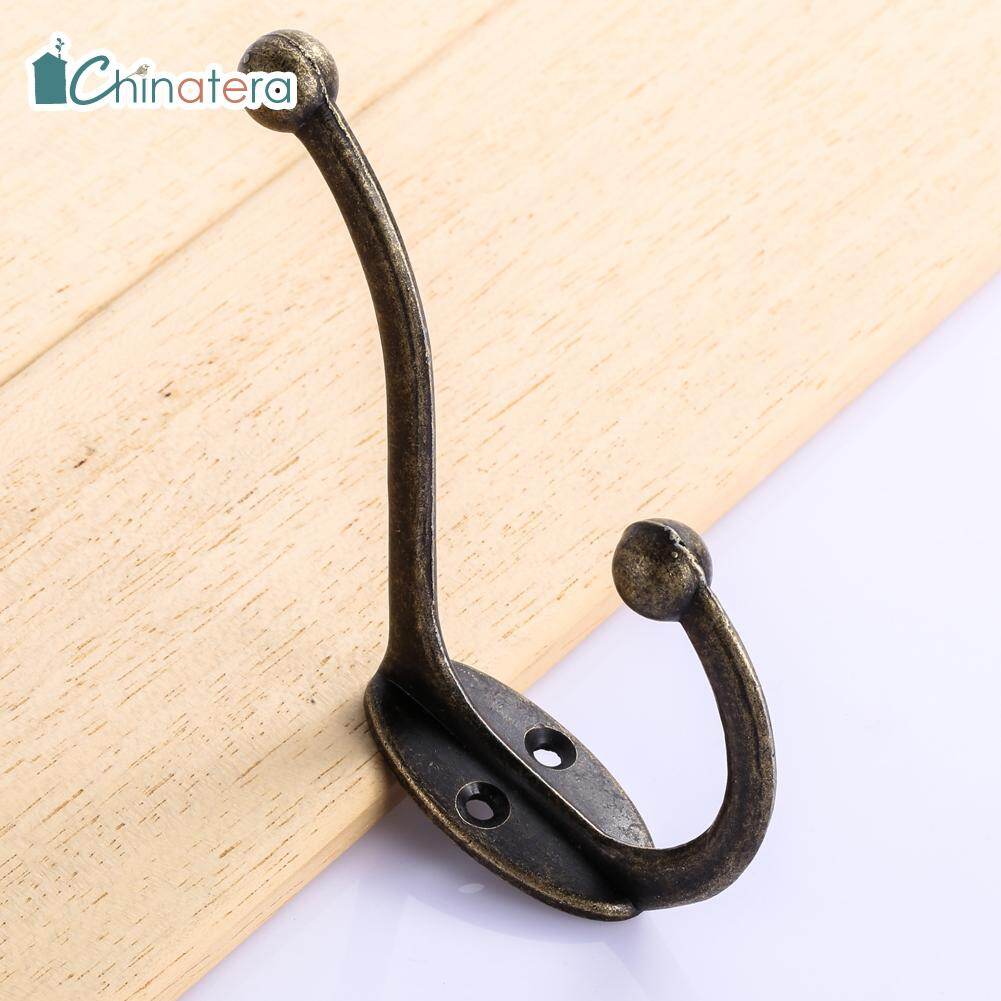5 cái móc treo tường bằng đồng cổ điển, túi đựng chìa khóa mộc mạc móc treo mũ móc áo mộc mạc