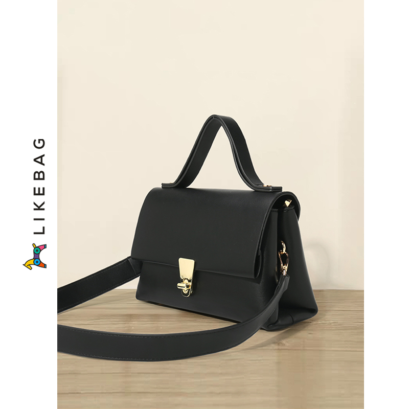 Likebag túi đeo vai thường ngày đeo chéo màu trơn chính hãng, có dây đeo dài