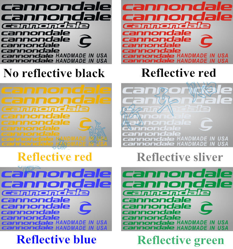 Cannondale Sticker Decal Xe Đạp MTB Cho Đường Khung Phản Quang Nhựa Sticker Tape Xe Đạp Dán Bánh Xe Ngã Ba Xe Đạp