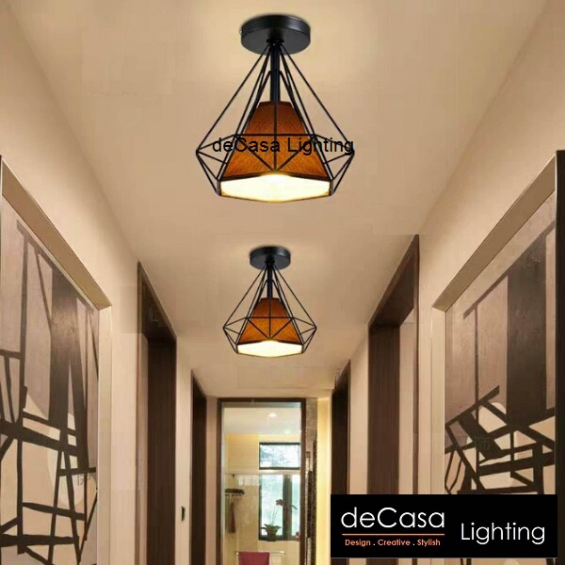 25cm Loft Ceiling Hanging Decorative Light Triangle Shape Ceiling Light