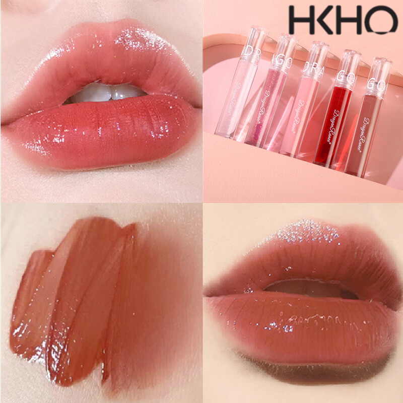 Hkho son bóng thủy tinh dưỡng ẩm tráng gương son bóng trong suốt