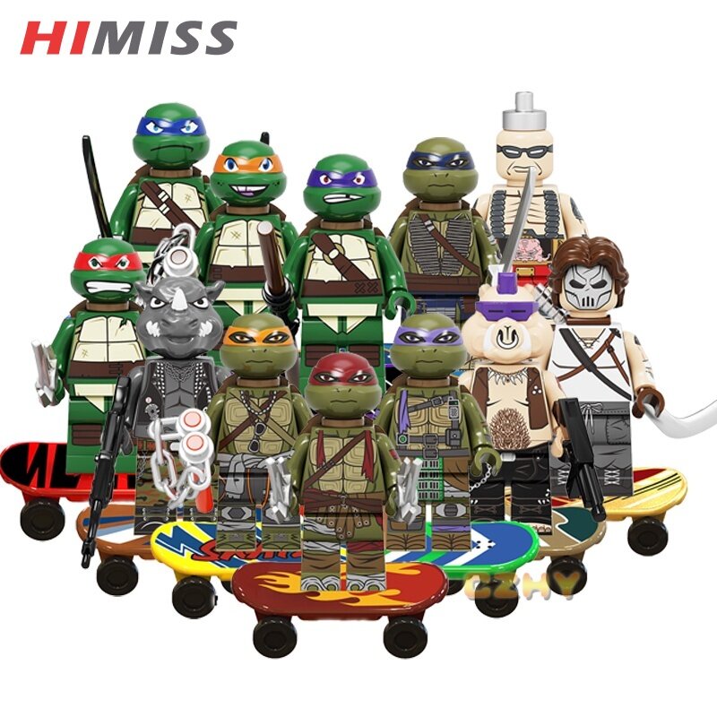 HIMISS RC Ninja Turtles Minifigures Legoes Kids Block Toys for Children