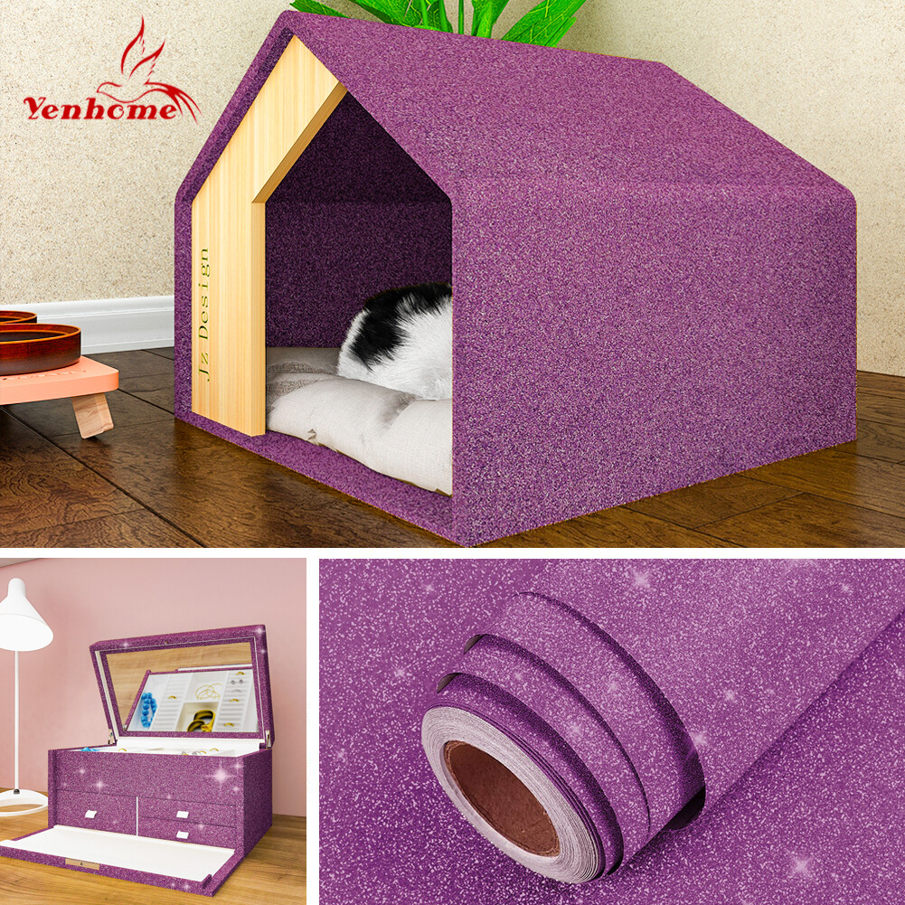 Yenhome Giấy Dán Tường Tự Dính 45*200Cm Giấy Tiếp Xúc Màu Vàng Bạc Giấy Dán Tường Chống Thấm Nước Để Trang Trí Câu Lạc Bộ Nền TV Giấy Gói Quà Ngày Lễ Dễ Cắt