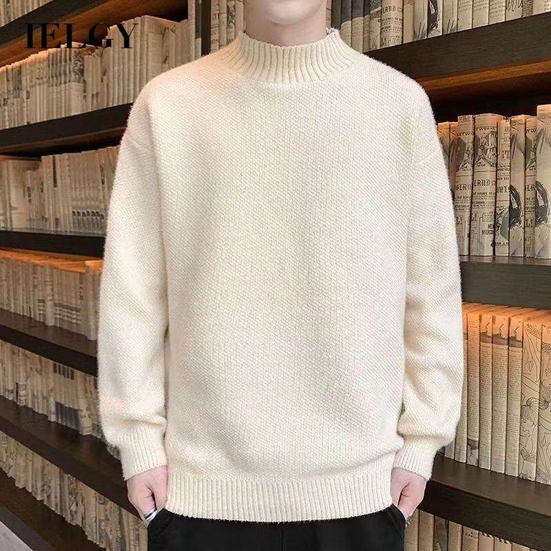 IELGY Áo Len Dày Cổ Lọ Cổ Lọ Thường Ngày Hoài Cổ Cho Nam