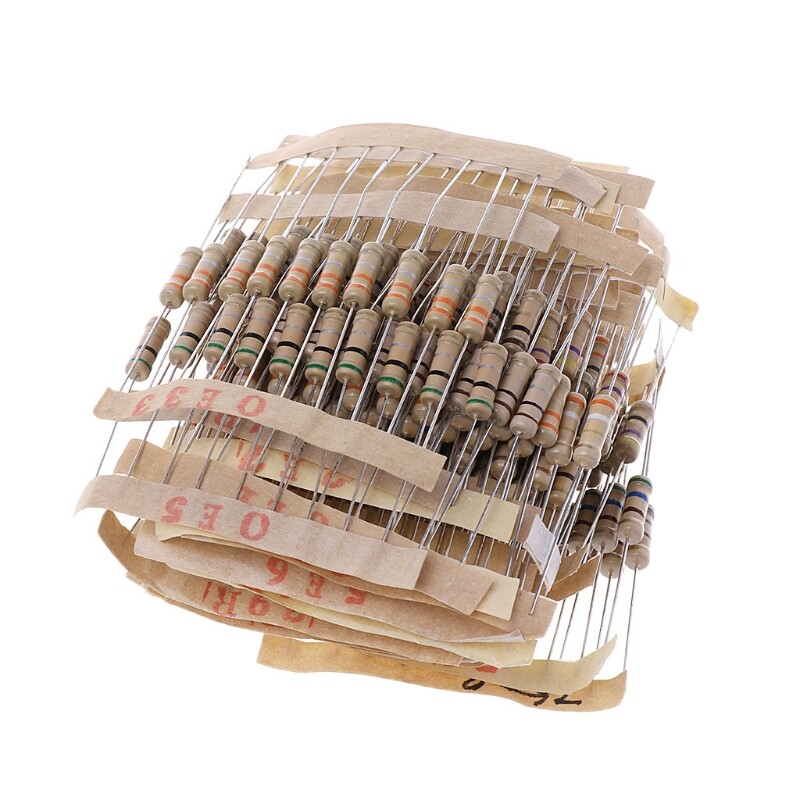 300 chiếc bộ điện trở 1w 5% 0.1-750 ohm bộ điện trở carbon 30 giá trị điện trở