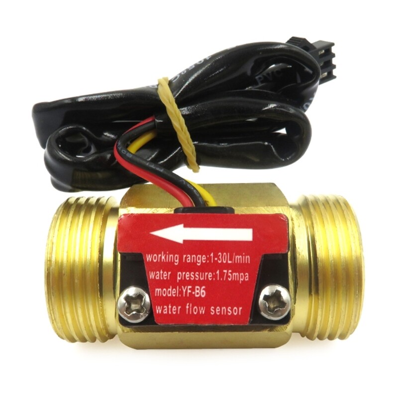 Cảm biến hiệu ứng hall đồng hồ đo lưu lượng bộ đếm lưu lượng 1-30l/phút g3/4 "cảm biến lưu lượng nước ren đực cho máy nước nóng lạnh