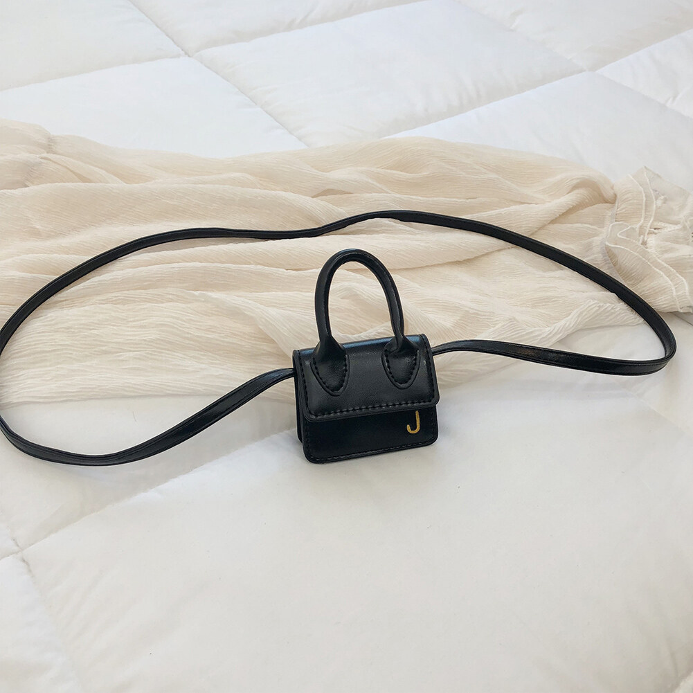 Túi xách mini thiết kế có dây đeo vai tay cầm và nắp túi làm bằng da PINFECT (kích thước 9*8*4cm) - INTL