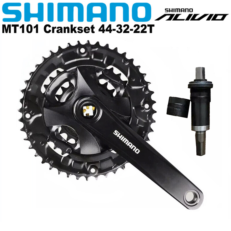 Shimano Alivio Fc Mt101 Crankset 3x9 Speed 170mm 44 33 22t With For Mtb Mountain Bike Bicycle Parts Review And Price