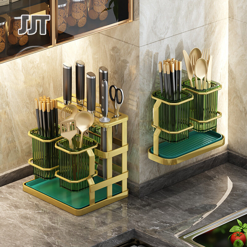JJT người giữ đũa người giữ dao kéo lưu trữ dao kéo đũa hộp đựng đũa có thể tháo rời đũa treo tường kệ bếp treo tường hộp đựng đũa Người giữ dao kệ để đồ đa năng