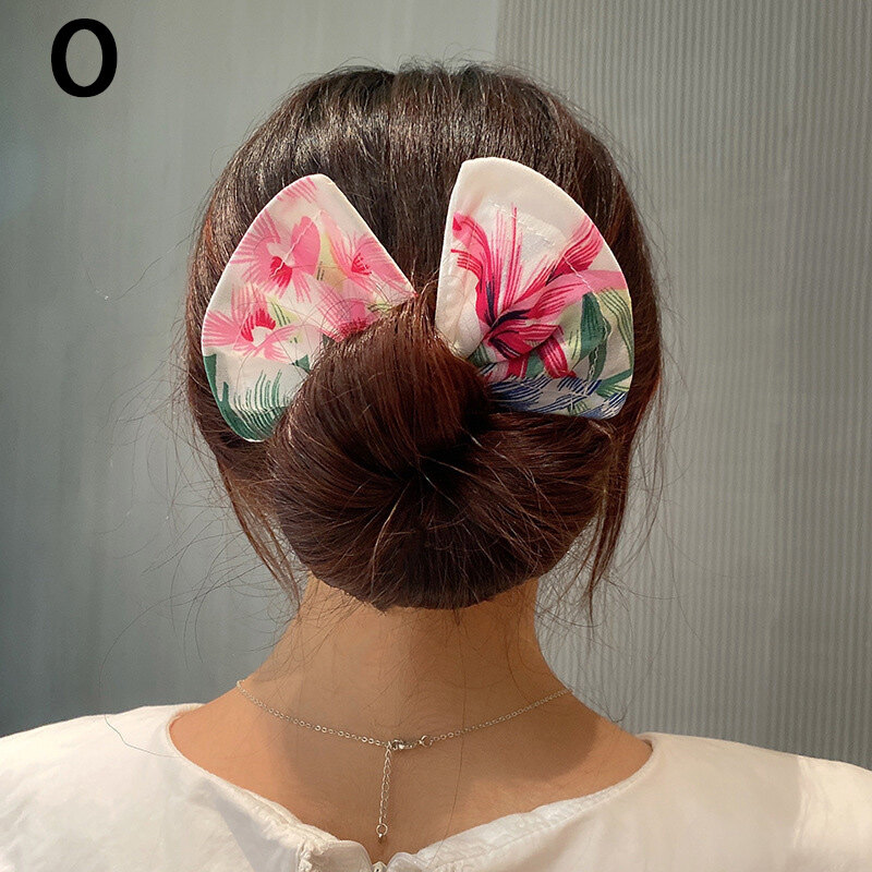 Rong yu dụng cụ làm búi tóc cho nữ dây buộc tóc thanh lịch dụng cụ làm búi tóc donut băng đô dây thắt nút dụng cụ tạo kiểu tóc tự làm thời trang mùa hè mới