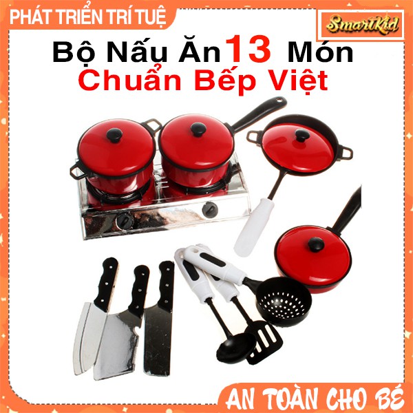 Bộ đồ chơi nấu ăn 13 món chuẩn bếp việt cho bé 1-6 tuổi