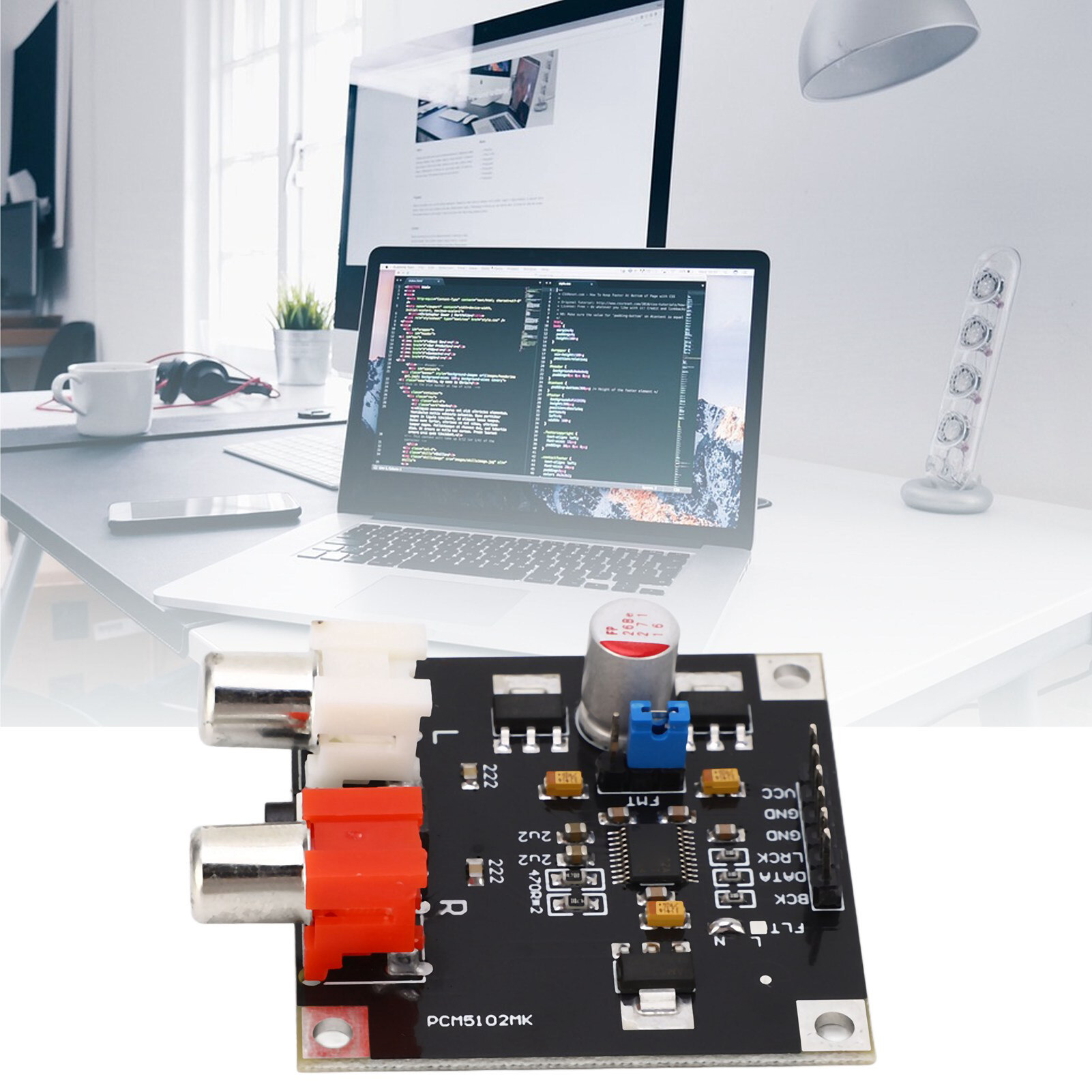 Dac preamp bộ giải mã âm thanh module, dac giải mã 93db biến dạng 2 lọc chế độ 112db snr đối với cầu thủ