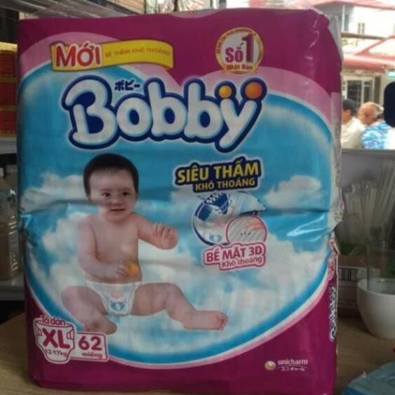 Mẫu mơi - bỉm bobby dán s80,m76,l68, xl62 miếng