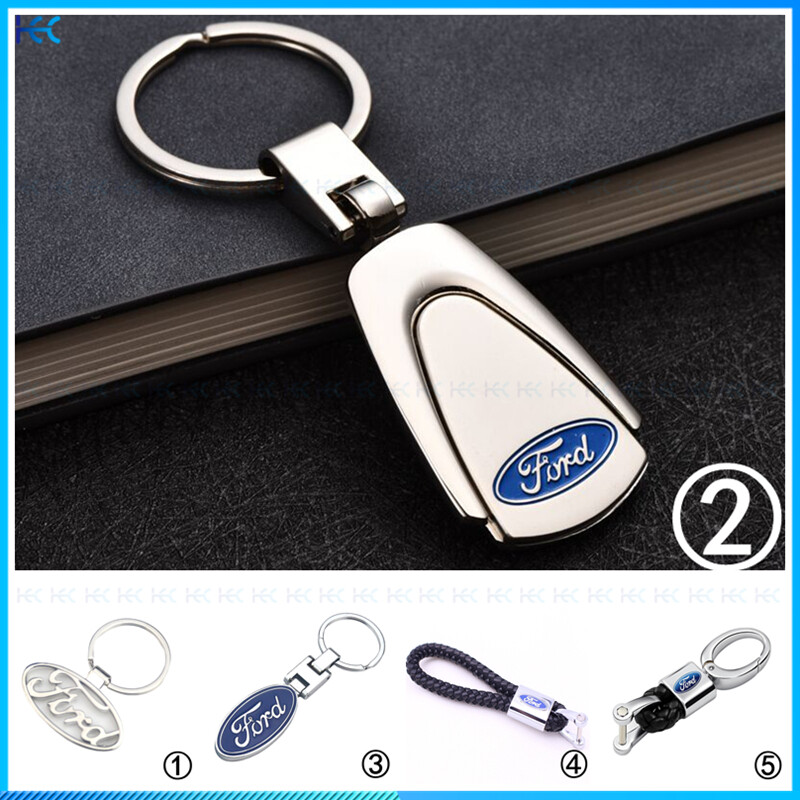 Móc khóa meta hợp kim sáng tạo có logo cho ford