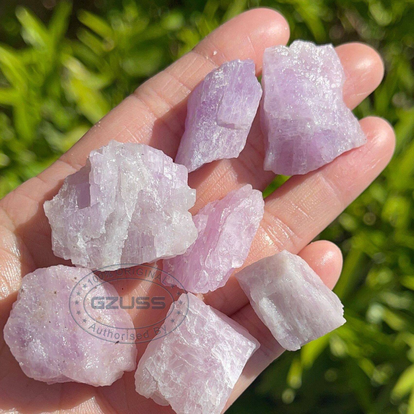 Raw Kunzite Crystal Rough Kunzite Crystal - Healing Crystals and Stones - Crown Chakra Stones - Raw Kunzite Stone