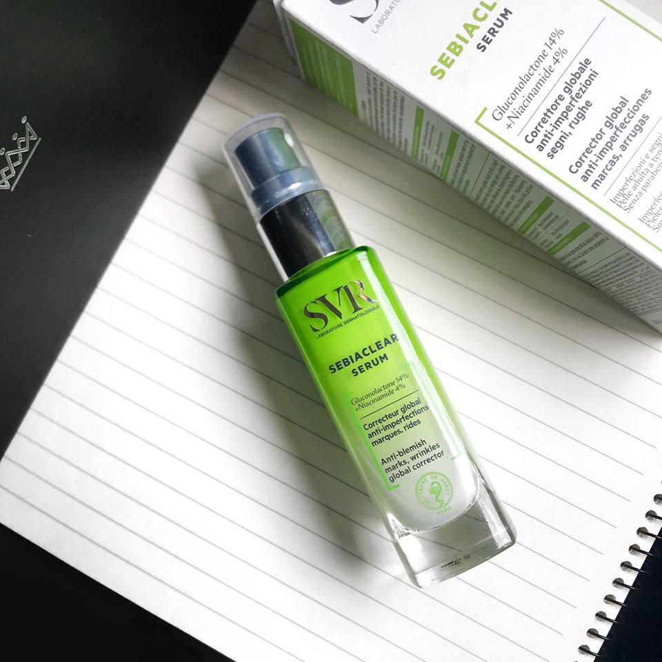 Serum giảm mụn, mờ thâm, thông thoáng lỗ chân lông SVR Sebiaclear 30ml