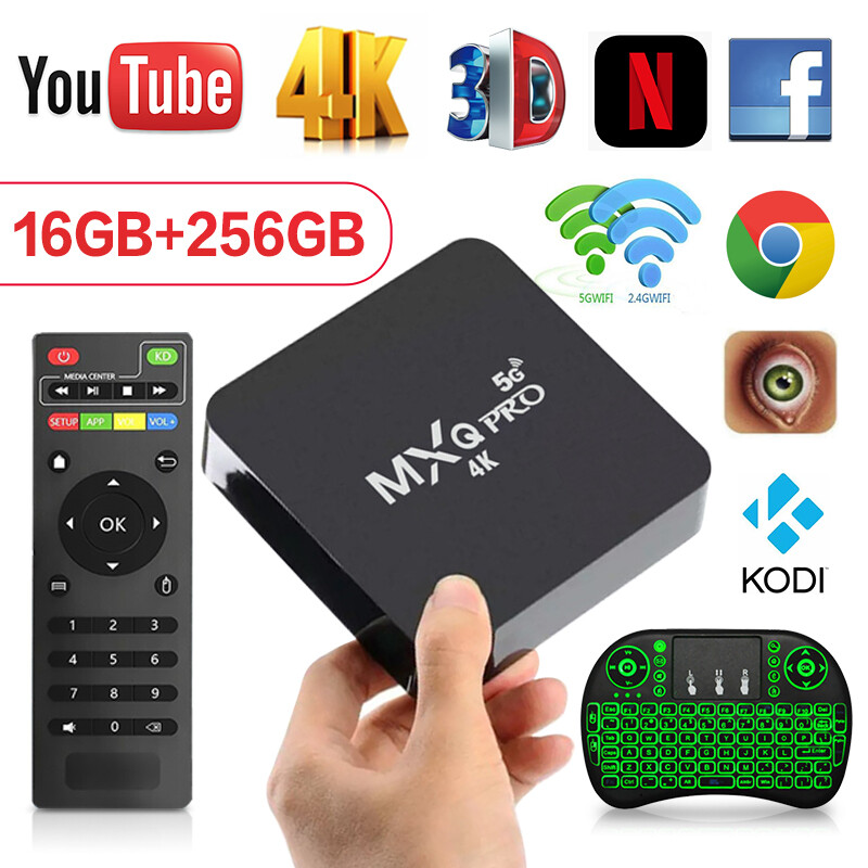 Tv box smart 4k pro 5g 8gb/128gb wifi android 10.1 tv box thông minh mxq pro 5g 4k