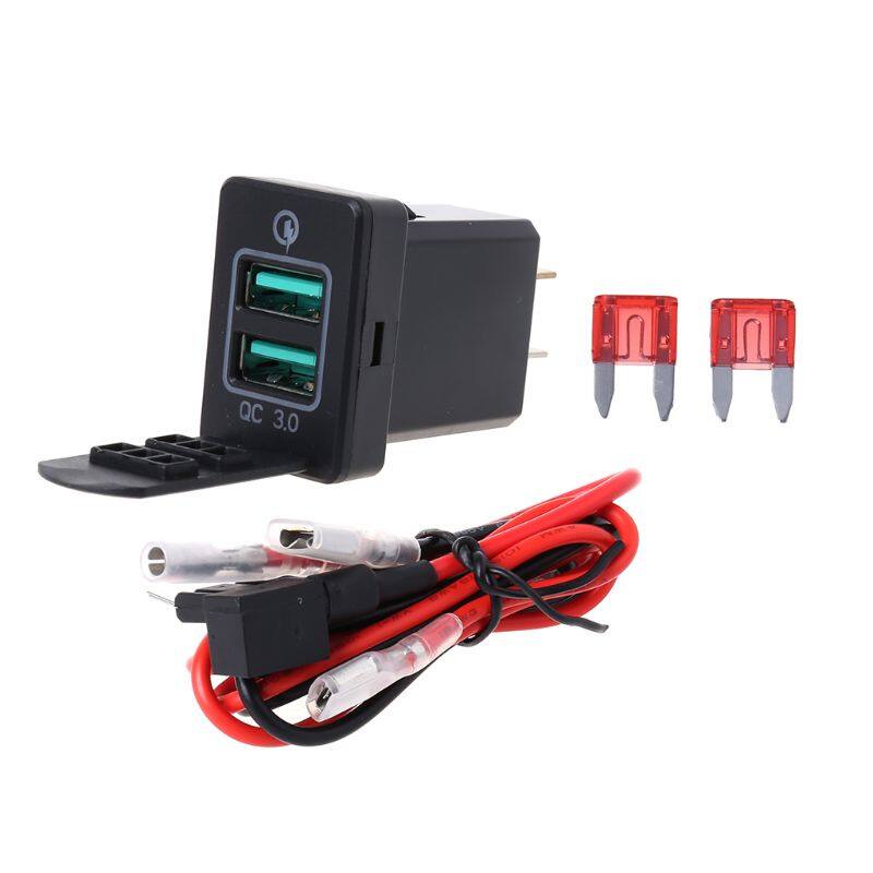 Sạc Xe Hơi USB Kép Sạc Nhanh 3.0, Dành Cho Xe TOYOTA Camry Corolla RAV4 Reiz Cruiser
