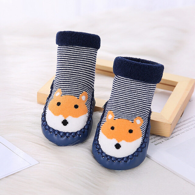 【CW】ใหม่ทารกเด็ก Sos Warm Booties ดังนั้นยาง Soles สำหรับเด็กวัยหัดเดินเด็กทารกหญิงแรกเกิดเด็ก Sos เด็กฤดูหนาวดังนั้นเทอร์รี่รองเท้าแตะ