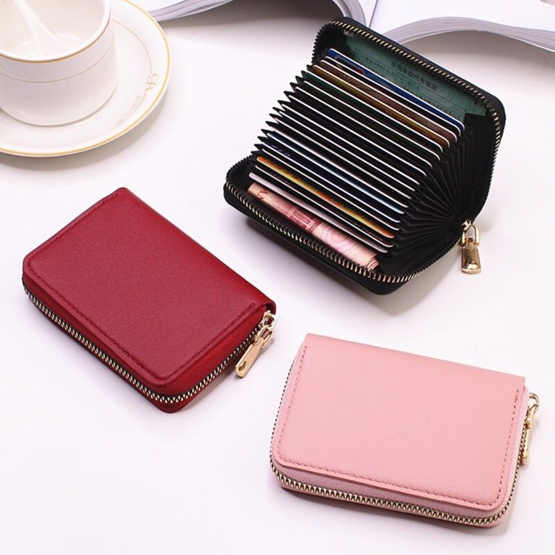 Supreme glory shop bao đựng thẻ 24 bit chức năng bằng da pu mới bao đựng danh thiếp túi đựng thẻ hộ chiếu tín dụng cho nam nữ ví đựng thẻ hộ chiếu chứng minh thư