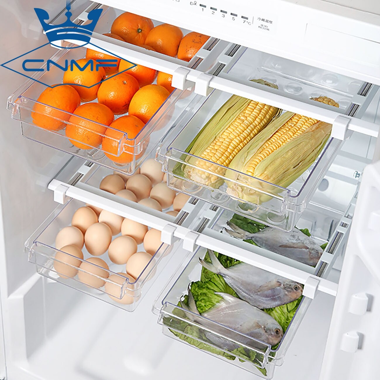 CNMF Refrigerator Storage Box Drawer Type Special Plastic Preservation Box