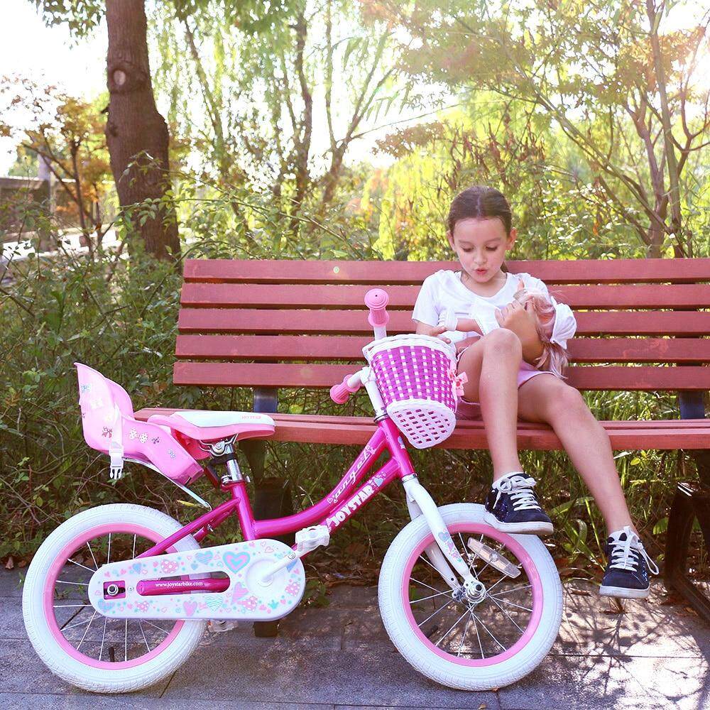girl bike with doll carrier