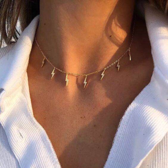【 Thebestlove88 】Vòng Cổ Mặt Dây Chuyền Lấp Lánh Cho Nữ Vòng Cổ Choker Đơn Giản Thời Trang Nữ Trang Sức Vòng Cổ Trang Sức Ngôi Sao Ngũ Giác Cho Nữ Quà Tặng Vòng Cổ Xương Đòn