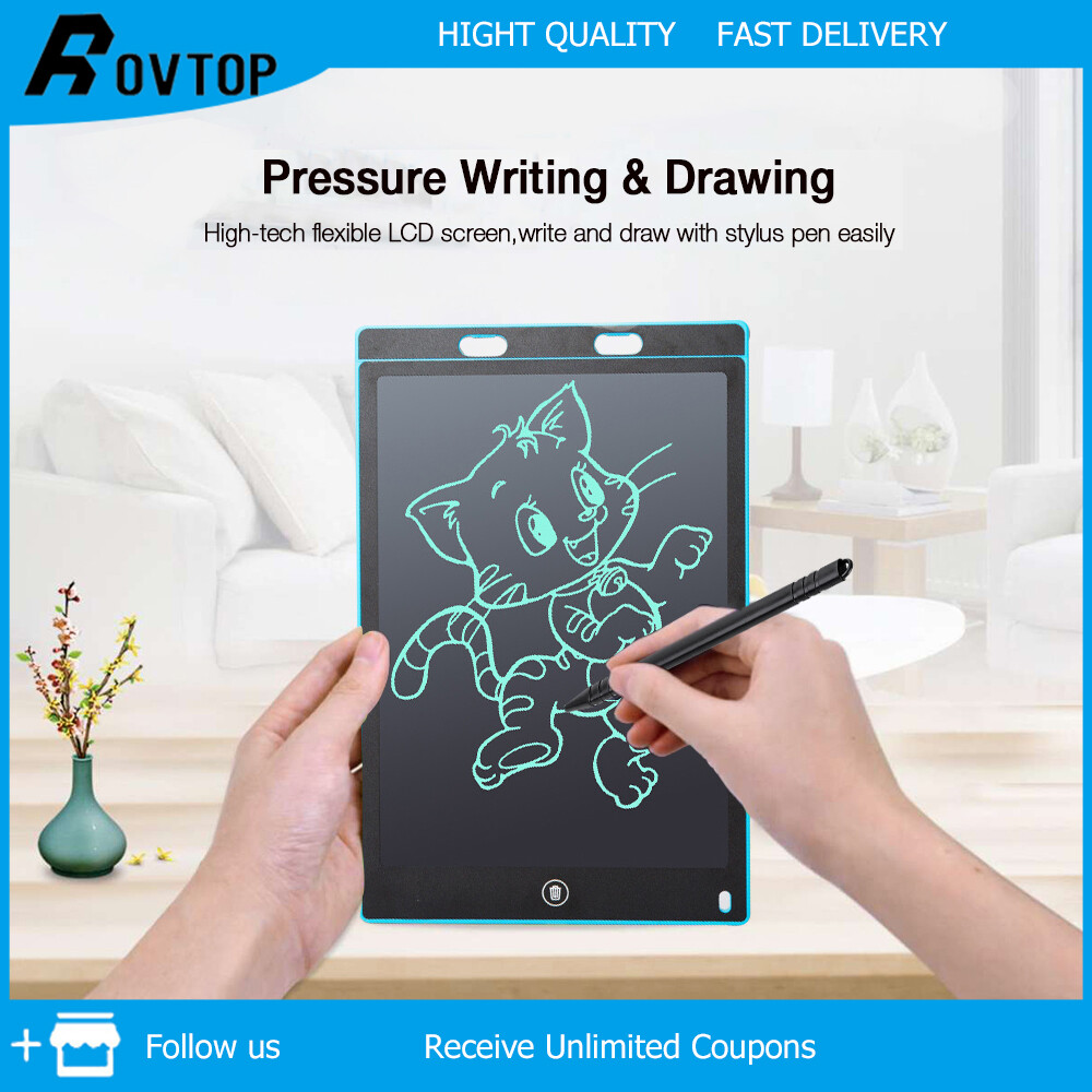 Máy Tính Bảng Rovtop Cho Trẻ Em Threetrees LCD 8.5 Inch Bảng Vẽ Trẻ Em Bảng Vẽ Bảng Viết Tấm Kẹp Giấy Viết Viết Lcd Tấm Kẹp Giấy Viết Máy Tính Bảng Cho Trẻ Em