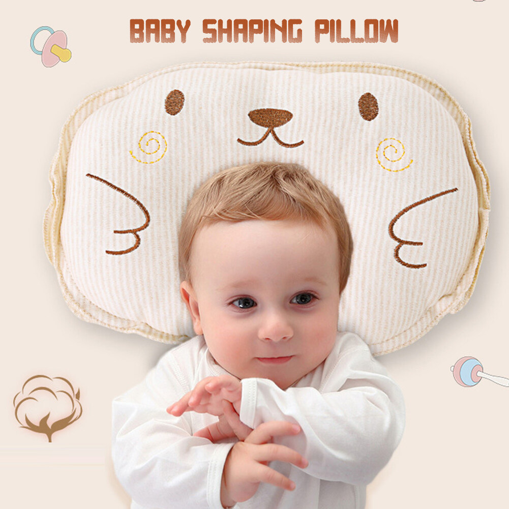 Infant Cotton Anti Roll Pillow Cute Cloud Shaped Head Protection Pillows