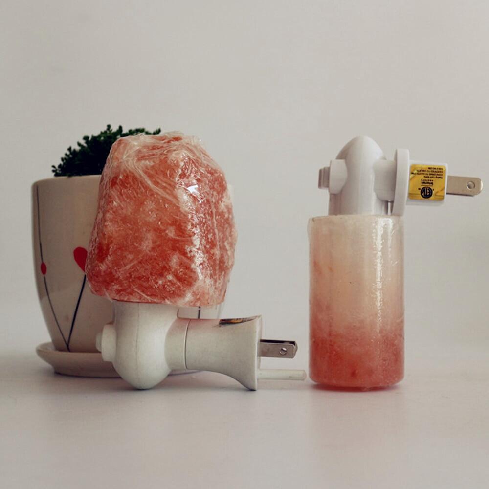 Himalayan Natural Salt Lamp Warm White LED Crystal Hand Carved Night Light Home Decor EU/UK/US/AU Plug Air Purifying
