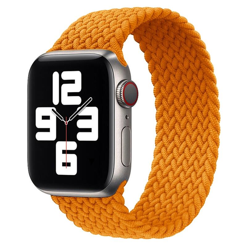 สายเดี่ยวถักไนล่อนหลากสีอย่างเป็นทางการ2021,สายสำหรับ Apple Watch SE 6สาย44มม. 40มม. สายสำหรับ I Watch Serie 5 4 3สายรัดข้อมือขนาด38มม. 42มม.