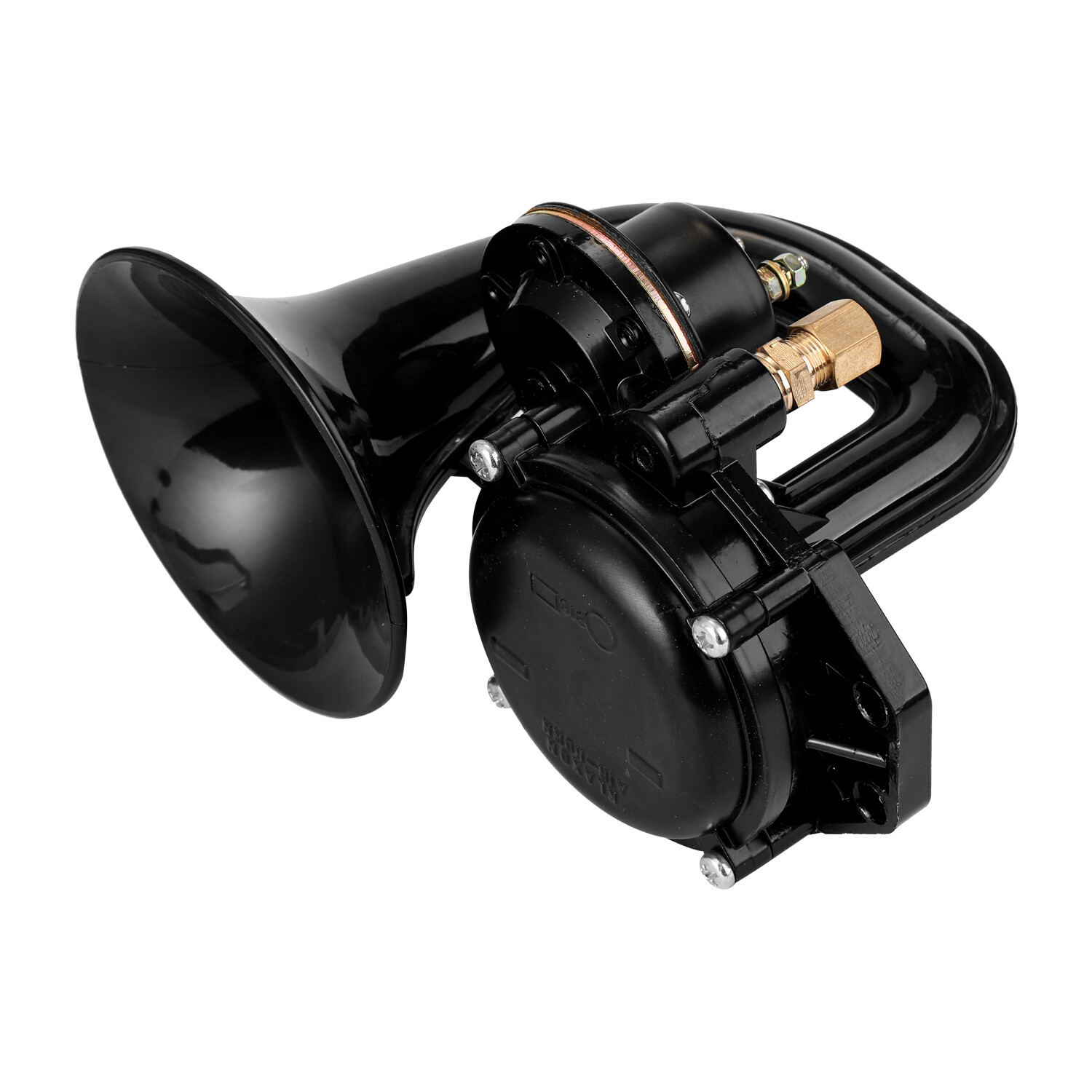 Còi Hơi Lớn 135db Cho Xe Tải, Còi Hơi Kèn Siêu Lớn 12/24V Với Van Điện, Phẳng Dành Cho Xe Tải Ô Tô