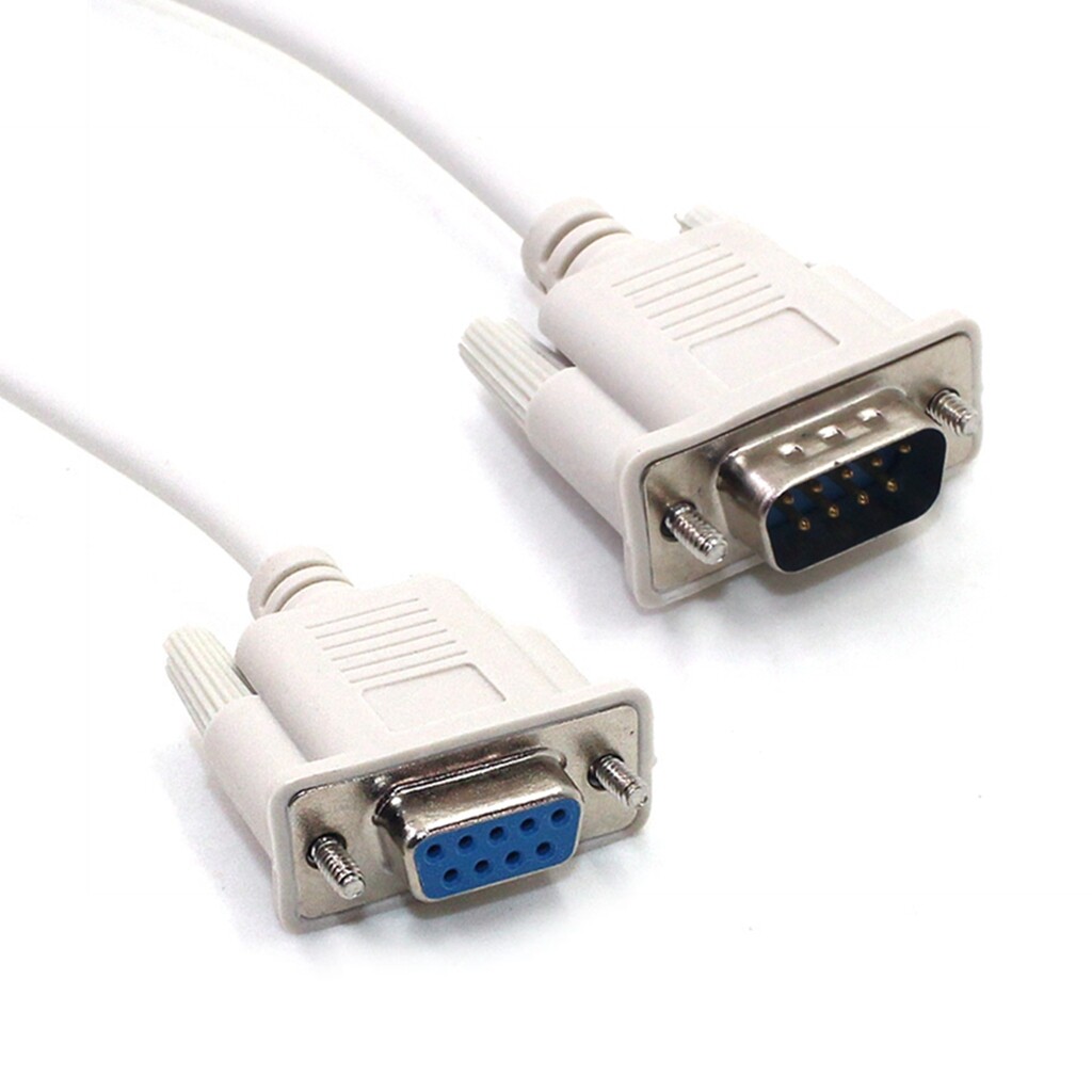 1 pcs nối tiếp rs232 9-pin đầu đực thành đầu cái trực tiếp db9 9-pin cáp mở rộng bộ chuyển đổi pc 1.5m/3m
