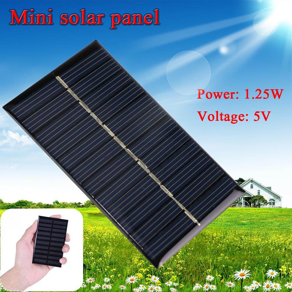 110*69 มม. Mini 5 V 1.25 W แผงพลังแสงอาทิตย์ DIY แบบพกพาสำหรับโทรศัพท์มือถือของเล่น Charge