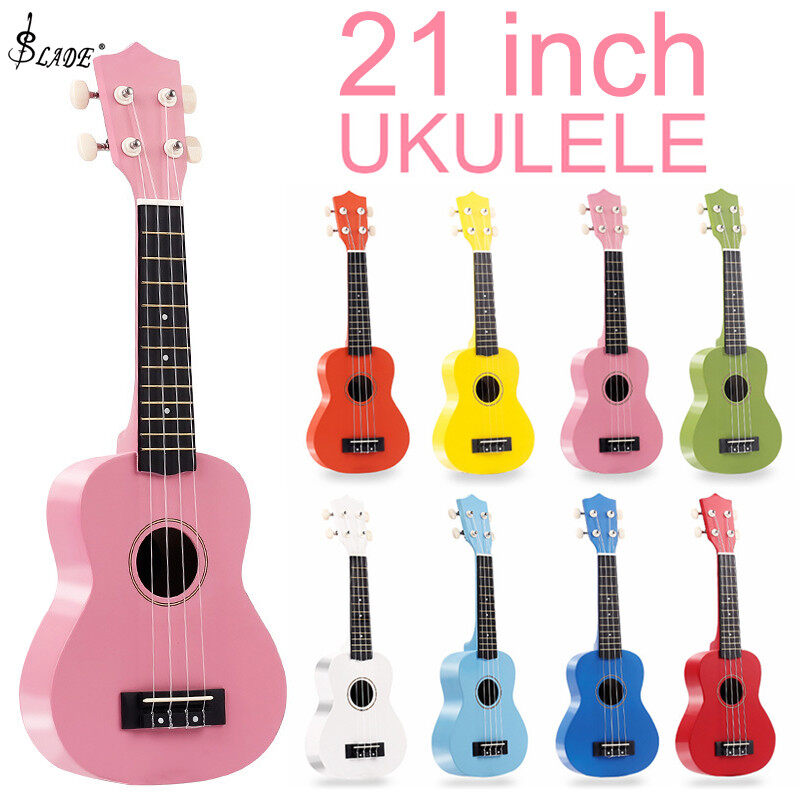 SLADE Đàn Ukulele Sợi Carbon 21 Inch Soprano Nhạc Cụ Guitar Hawaii 4 Dây Acoustic Đầy Màu Sắc Dành Cho Trẻ Em Và Âm Nhạc Người Mới Bắt Đầu