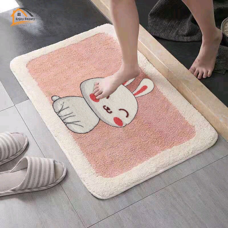 JJT Thảm trải sàn 40x60cm 50x80cm, lông mềm, thảm mềm, miếng lớn 40x60cm 50x80cm, thảm phòng ngủ, thảm trang trí nhà, lông mềm