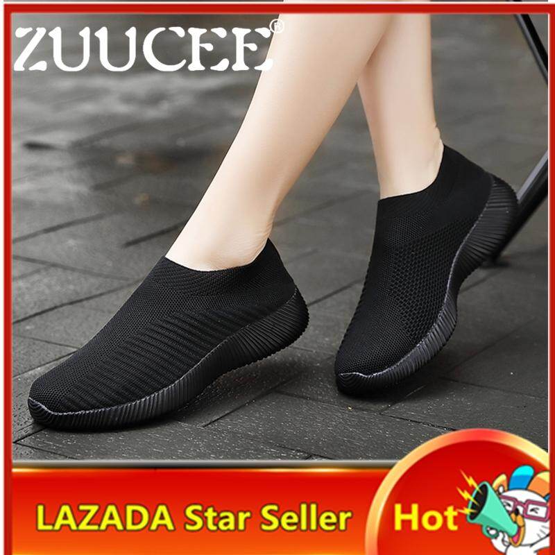 Giày Lười Nữ ZUUCEE Giày Thể Thao Giày Chạy Bộ Thường Ngày Lưới Cỡ Lớn 35-43