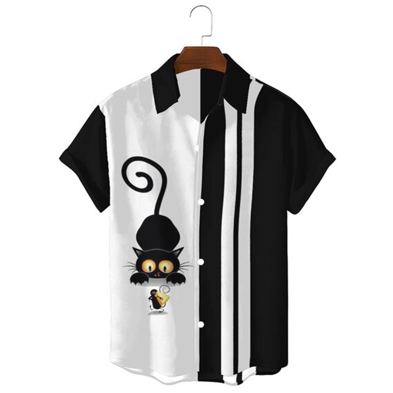 {hot} 2023 Spring Summer Men Short Sleeve Trending Fashion Shirt Oversize Casual Lapel Tops .