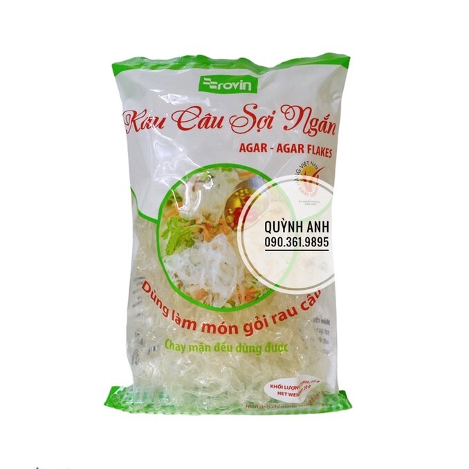Rau câu sợi ngắn agar rovin hoàng yến 20g