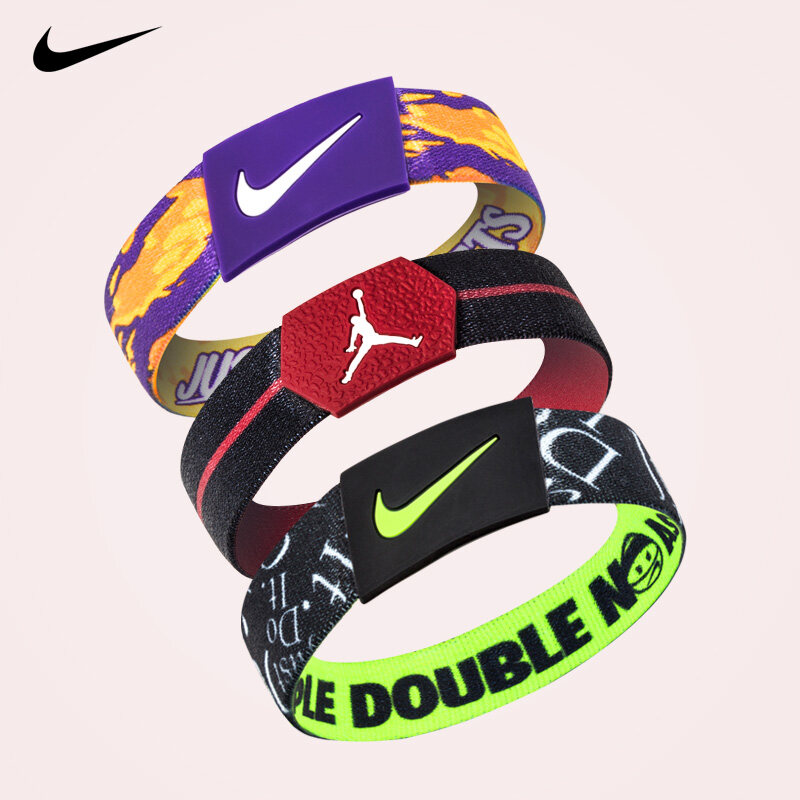 Nike Baller Band Silicone Rubber Bracelet Red Black Elite Series AF1 | eBay