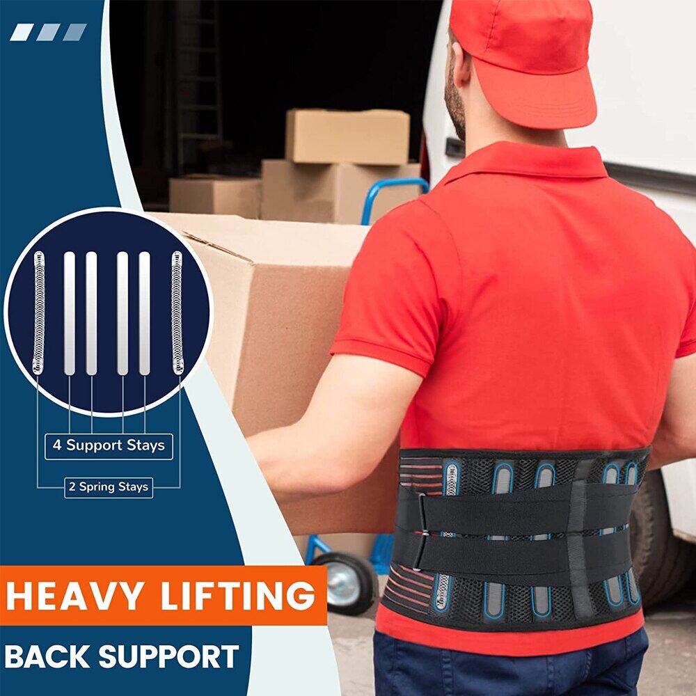 nẹp lưng thắt lưng lưng đai hỗ trợ với 6 lần lưu trú & dây đai điều chỉnh