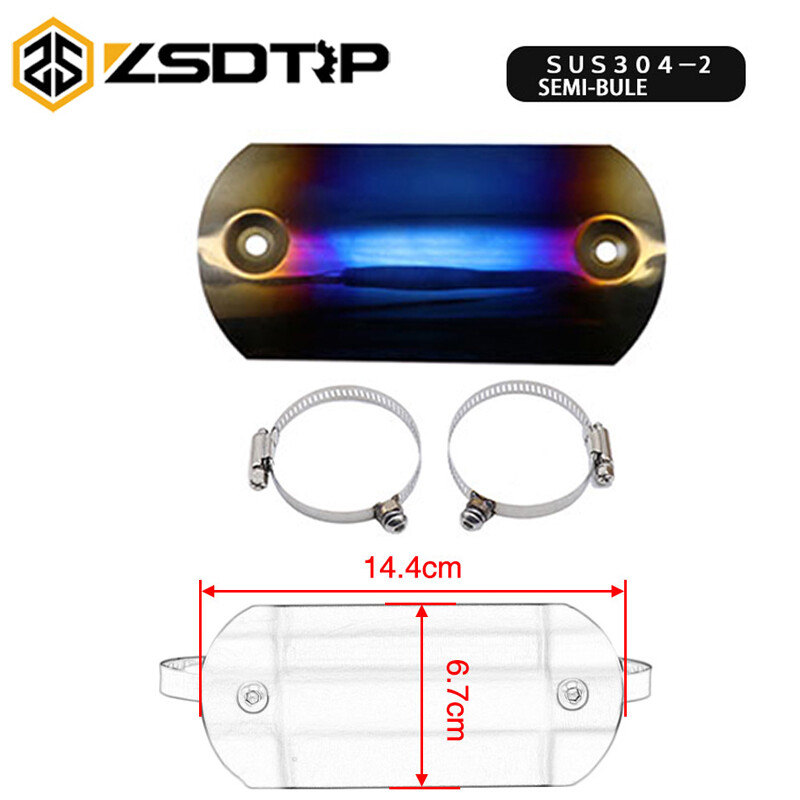 Zsdtrp tấm bảo vệ ống xả xe máy tấm chắn nhiệt tấm bảo vệ ống xả ak yoshimura ar sc