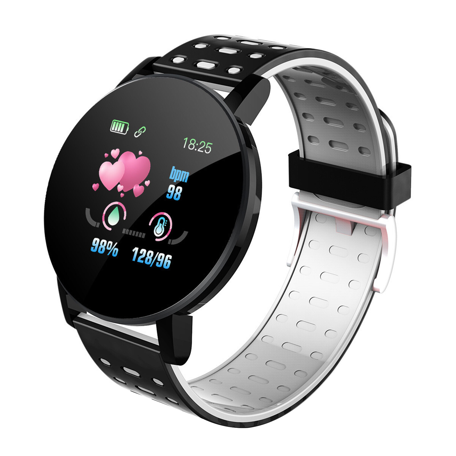 119 Plus Smart Watch Multifunctional Health Monitoring Waterproof Fashion
