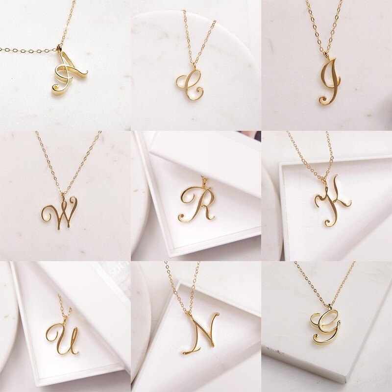Vòng Cổ Chữ 26 Chữ Cái Tinh Tế Vòng Cổ Đầu Bảng Chữ Cái, Vòng Cổ Dây Chuyền Chữ Khắc Quà Tặng Tiệc Giáng Sinh Đám Cưới Tình Yêu Đám Cưới Màu Vàng Bạc Cá Tính Ngày Sinh Nhật Của Mẹ Tối Giản Phụ Kiện Trang Sức
